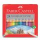 Lapis de Cor Faber Castell Lata 24 Cores - 121024LT
