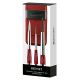 Estojo Escoda Red com 3 Pinceis Travel Brush - 1270