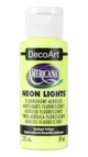 Tinta Decoart Americana Neon Lights Radiant Yellow - DA342