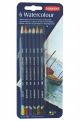 Kit Lapis de Cor Aquarelavel Derwent Watercolour Blister 6 Cores