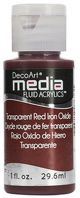Tinta Decoart Media Fluid Cor Transparent Red Iron Oxide  -