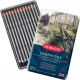 Kit Lapis de Cor Aquarelavel Derwent Graphitint Lata 12 Cores
