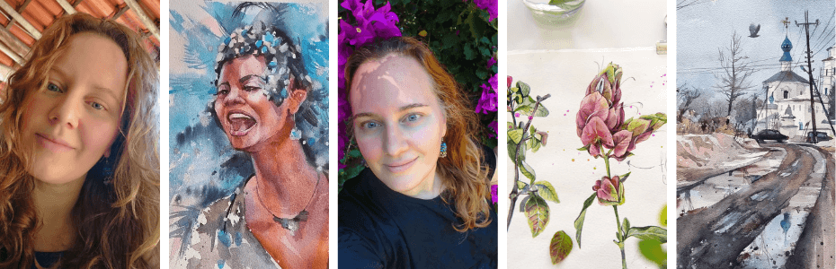 Catarina Chur- Aquarela, Guache e Tempera