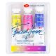 Kit 3 Tintas Aquarela White Nights em Tubo Flora (Tons Florais) - 1925
