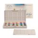 Kit 24 Tintas Aquarela White Nights em Pastilha Estojo Plastico - 1583