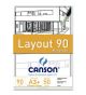 Bloco Desenho Canson Layout Margeado 90g/m² A3+ Linha Técnic