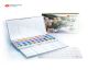 Kit 36 Tintas Aquarela White Nights em Pastilha 